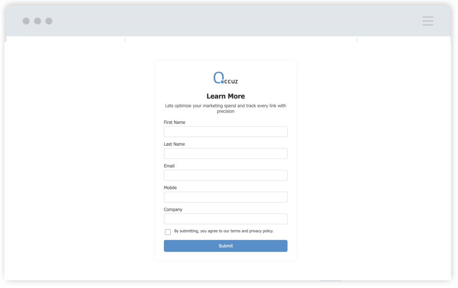Branded Form Example